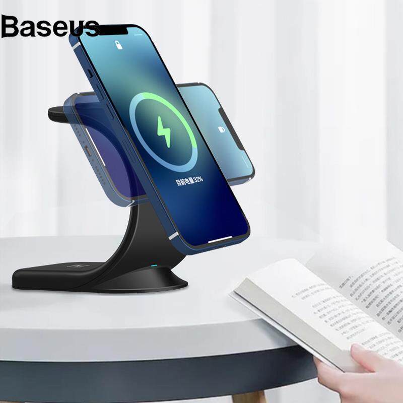 Baseus 3 in 15W Wireless Phone Charger Smart Watch Charger for iPhone Apple Watch AirPods