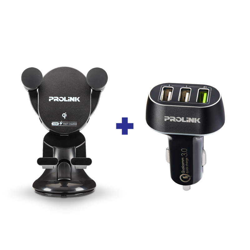 Prolink 10W FAST CHARGE Qi Wireless Charging Pad Ultra Slim / Micro USB [Qi-certified] - Suitable for Qi-enabled phone